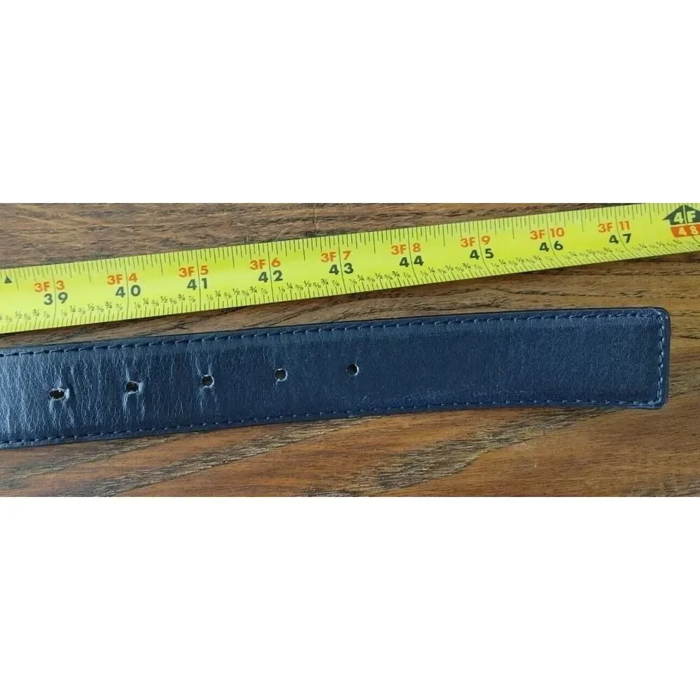 Calvin Klein Jeans Black Belt Silver Logo Buckle 47